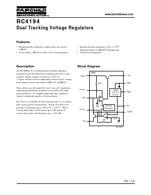 RM4194K Datasheet PDF Fairchild Semiconductor