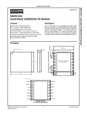 RMPA1852 Datasheet PDF Fairchild Semiconductor