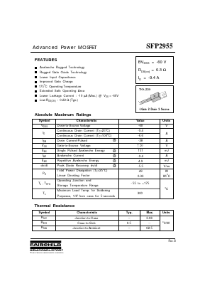 SFP2955 Datasheet PDF Fairchild Semiconductor