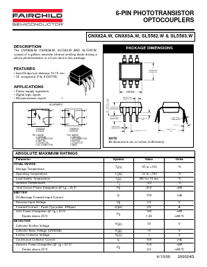 CNX83AW Datasheet PDF Fairchild Semiconductor