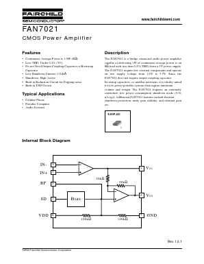 FAN7021M Datasheet PDF Fairchild Semiconductor
