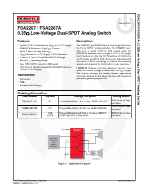 FSA2267A Datasheet PDF Fairchild Semiconductor