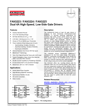 FAN3224CMX Datasheet PDF Fairchild Semiconductor