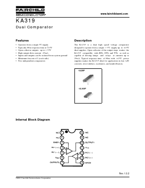 KA319 Datasheet PDF Fairchild Semiconductor