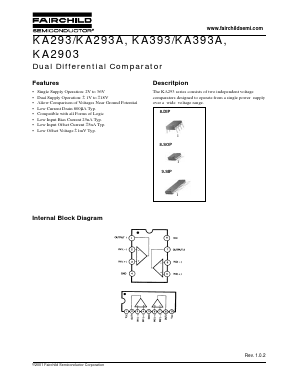 KA393 Datasheet PDF Fairchild Semiconductor