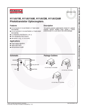 H11AV1ATM Datasheet PDF Fairchild Semiconductor