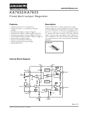 KA7633 Datasheet PDF Fairchild Semiconductor