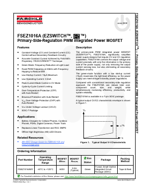 FSEZ1016AMY Datasheet PDF Fairchild Semiconductor