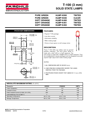HLMP-K400 Datasheet PDF Fairchild Semiconductor