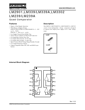 LM3302MX Datasheet PDF Fairchild Semiconductor