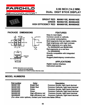 MAN6940E Datasheet PDF Fairchild Semiconductor
