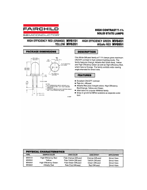 MV6451 Datasheet PDF Fairchild Semiconductor