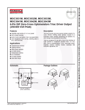 MOC3031VM Datasheet PDF Fairchild Semiconductor
