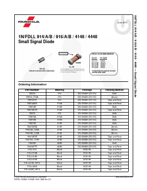 1N914ATR Datasheet PDF Fairchild Semiconductor