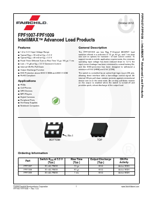 FPF1009R Datasheet PDF Fairchild Semiconductor
