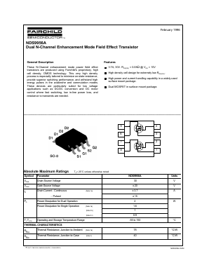 NDS9956A Datasheet PDF Fairchild Semiconductor