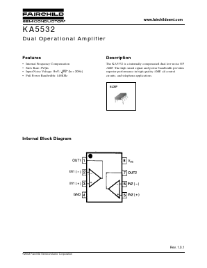 KA5532 Datasheet PDF Fairchild Semiconductor