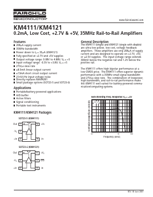 KM4121IT6TR3 Datasheet PDF Fairchild Semiconductor