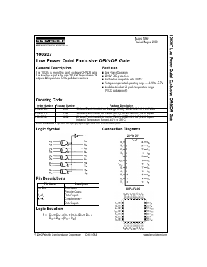 100307 Datasheet PDF Fairchild Semiconductor