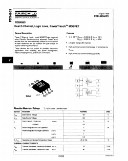 FDS4953 Datasheet PDF Fairchild Semiconductor