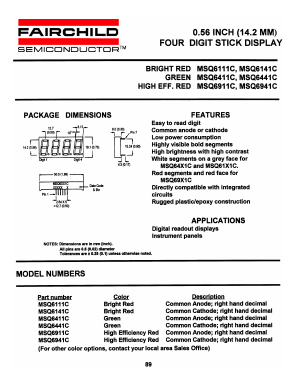 MSQ6441C Datasheet PDF Fairchild Semiconductor