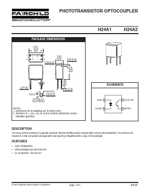 H24A1 Datasheet PDF Fairchild Semiconductor