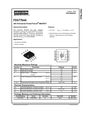 FDS7764A Datasheet PDF Fairchild Semiconductor
