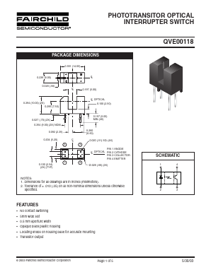 QVE00118 Datasheet PDF Fairchild Semiconductor