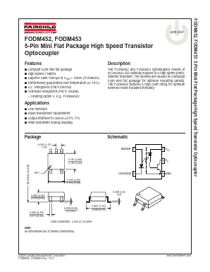 FODM452R2 Datasheet PDF Fairchild Semiconductor