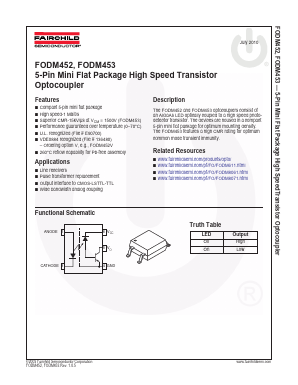 FODM452R2 Datasheet PDF Fairchild Semiconductor