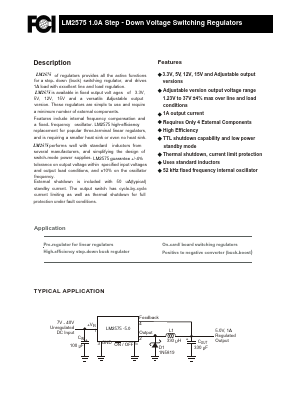 LM2575-15TB5T Datasheet PDF First Components International