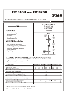 FR105GH Datasheet PDF Formosa Technology
