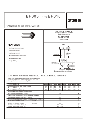 BR305 Datasheet PDF Formosa Technology