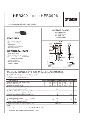 HER3001 Datasheet PDF Formosa Technology