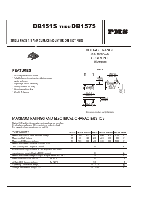 DB151S Datasheet PDF Formosa Technology