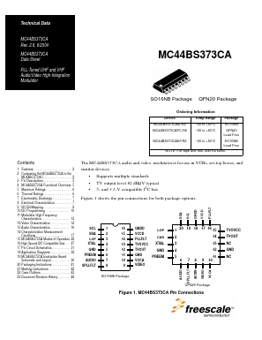 MC44BS373CAEF Datasheet PDF Freescale Semiconductor