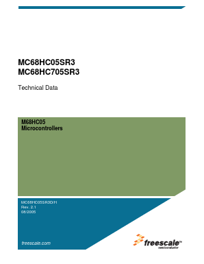 MC68HC705SR3 Datasheet PDF Freescale Semiconductor