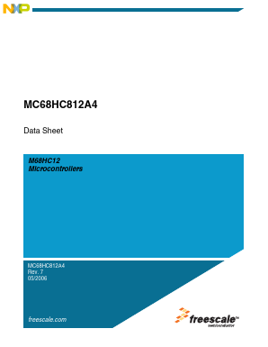 MC68HC812A4CPV8 Datasheet PDF Freescale Semiconductor