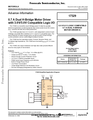 MPC17529EV/EL Datasheet PDF Freescale Semiconductor