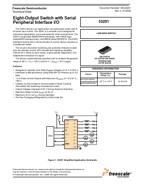 MC33291DW Datasheet PDF Freescale Semiconductor