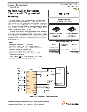 33972T Datasheet PDF Freescale Semiconductor