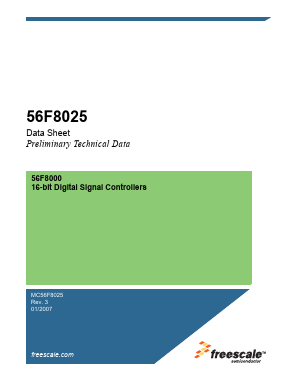 56F8025 Datasheet PDF Freescale Semiconductor