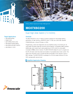 MC07XSC200 Datasheet PDF Freescale Semiconductor
