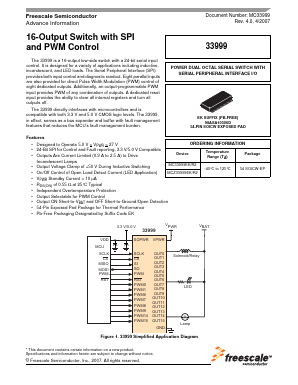 MC33999 Datasheet PDF Freescale Semiconductor