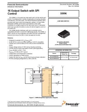 MCZ33996EK Datasheet PDF Freescale Semiconductor