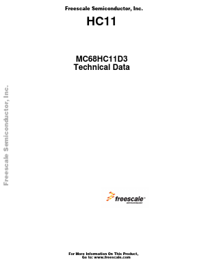 MC68HC11E9 Datasheet PDF Freescale Semiconductor