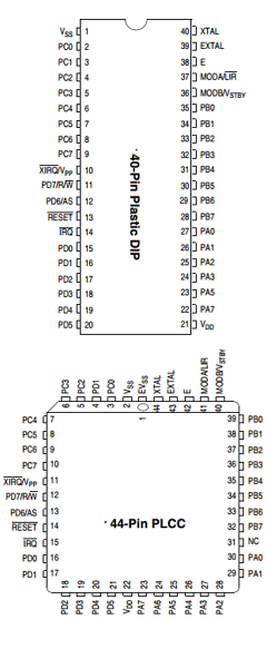 MC68HC711D3VFN2 Datasheet PDF Freescale Semiconductor
