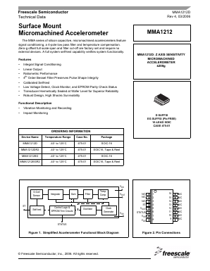 MMA1212 Datasheet PDF Freescale Semiconductor