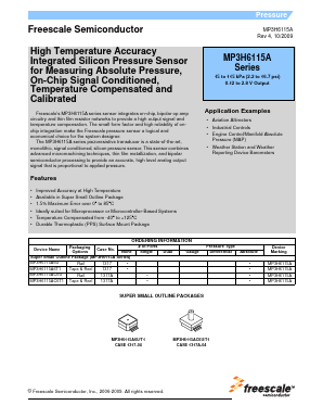 MP3H6115AC6U Datasheet PDF Freescale Semiconductor