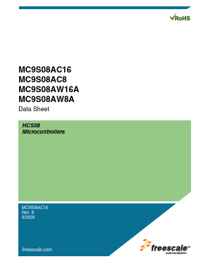 MC9S08AC8 Datasheet PDF Freescale Semiconductor